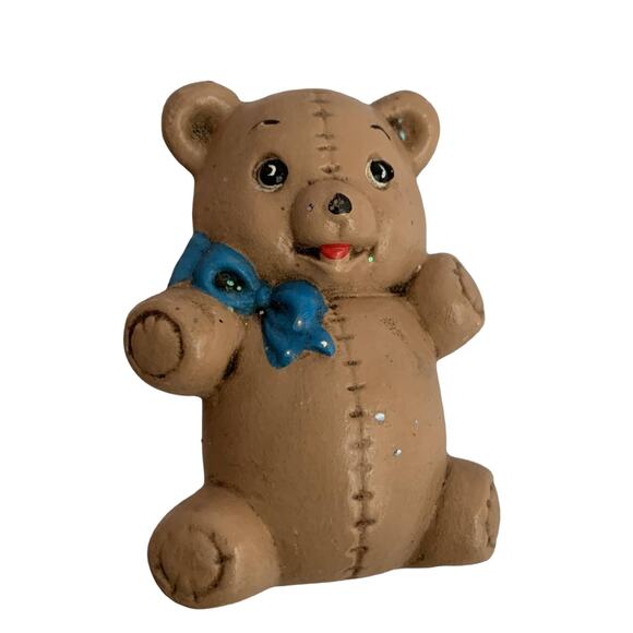 1976 Duncan Ceramic Teddy Bear Ornament - Picture 1 of 5